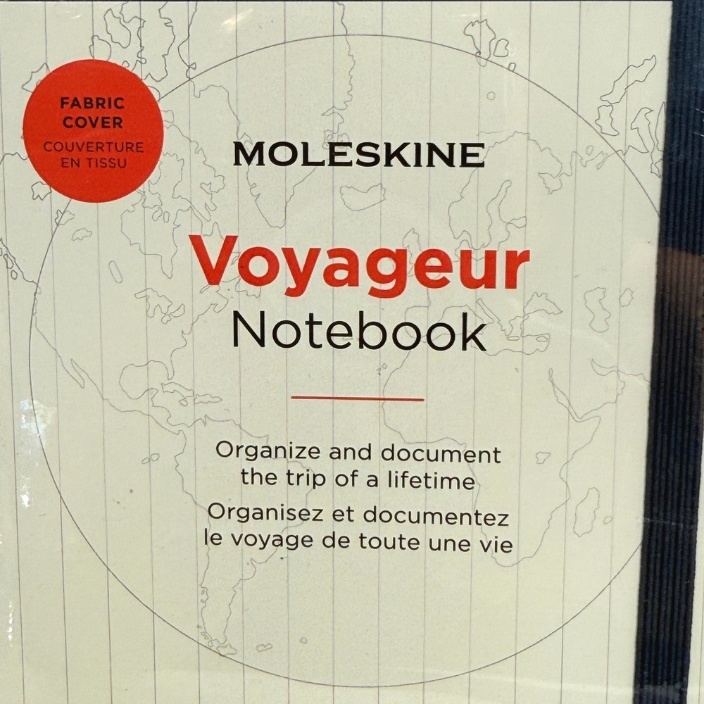 Moleskine Voyageur Notebook Unisex Black New Travel Journal Planning Budgeting